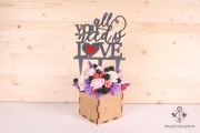  Cake topper All you need is love S